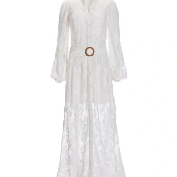 Boston Proper Lace Button Up Maxi Dress- Excellent condition worn once - Picture 5 of 12